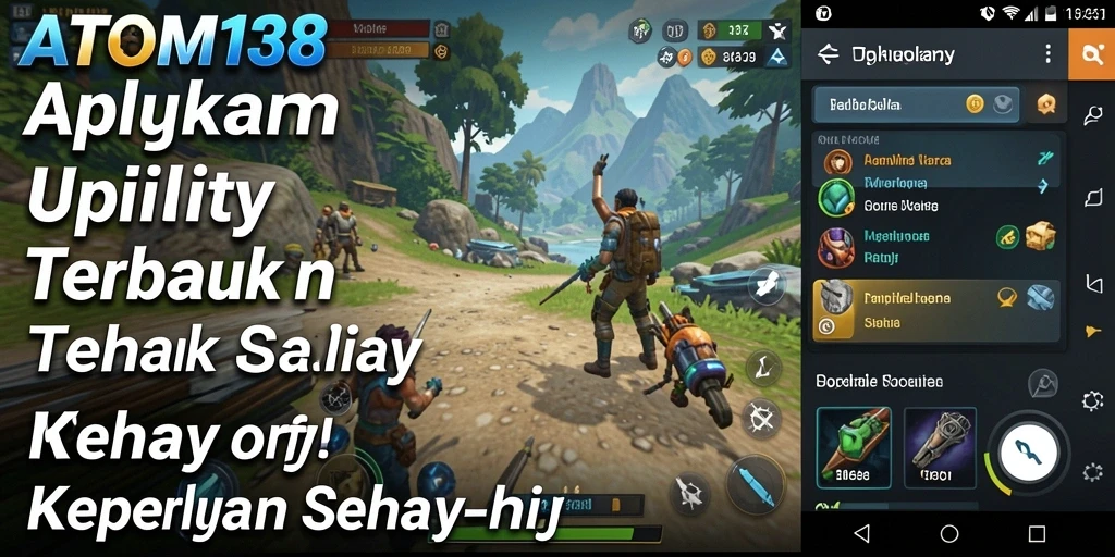 Tampilan utama ATOM138 dengan fitur Utility yang lengkap dan mudah diakses.