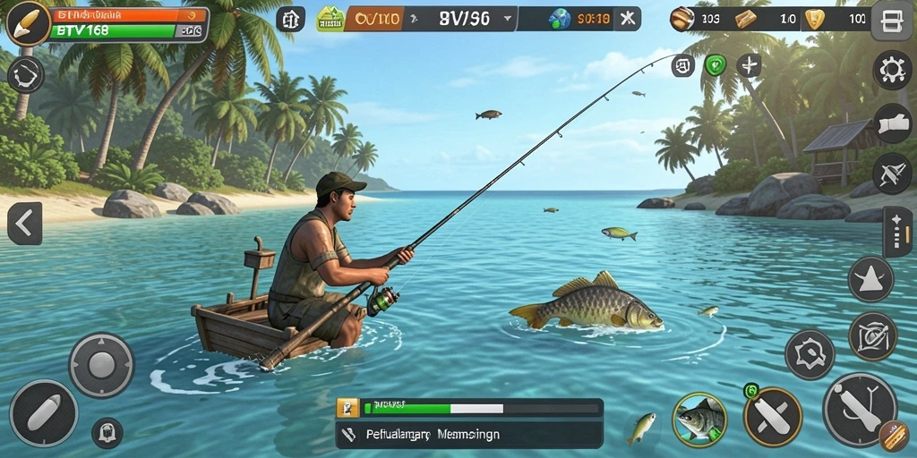 Tampilan gameplay BTV168 dengan pengalaman memancing yang menarik.