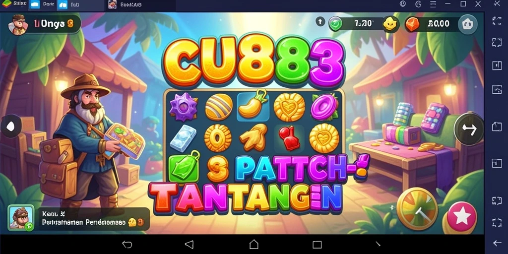 Screenshot CU888 menampilkan gameplay seru dari permainan Match-3.