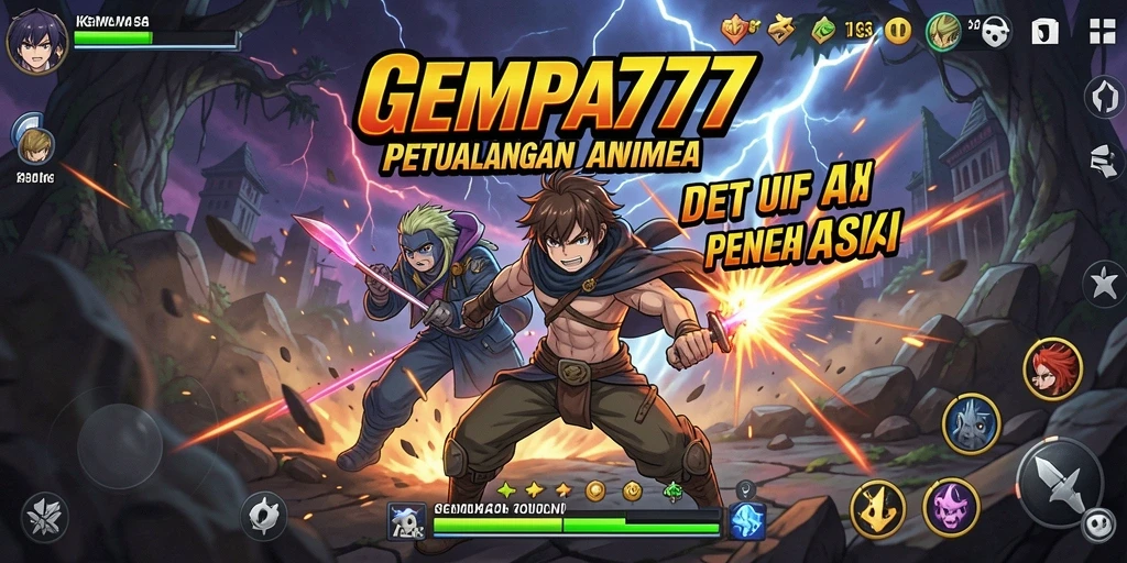Screenshot gameplay GEMPA777 dengan karakter Anime yang menarik.