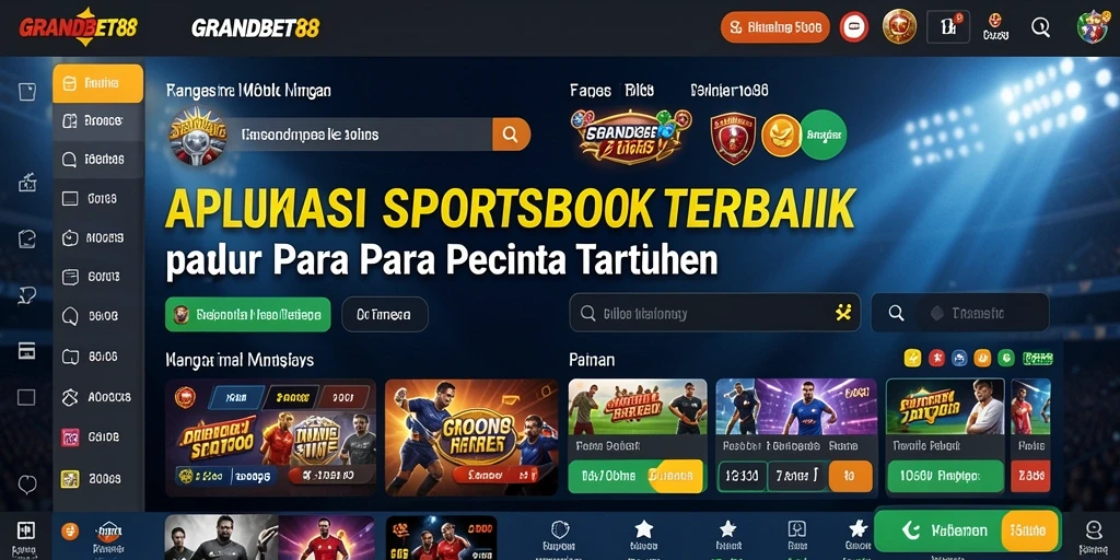 Tangkapan layar gameplay Sportsbook yang seru dan menarik di GRANDBET88.