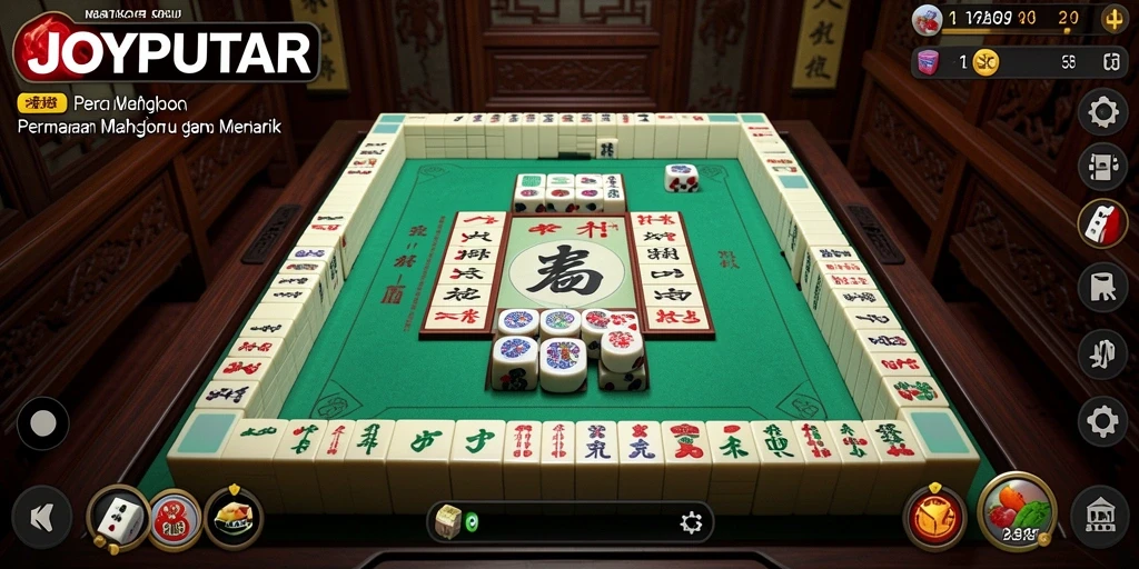 Screenshot utama JOYPUTAR menampilkan permainan Mahjong seru.