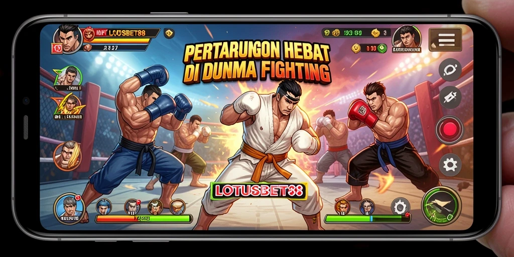 Tampilan seru pertarungan di LOTUSBET88 yang intens.