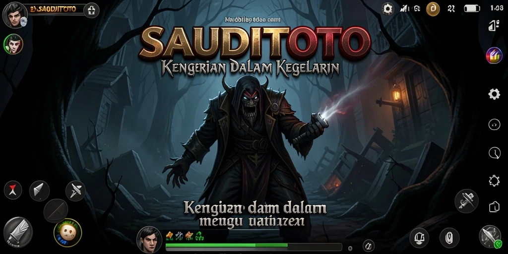 Tampilan menyeramkan dalam game SAUDITOTO dengan atmosfer mencekam.