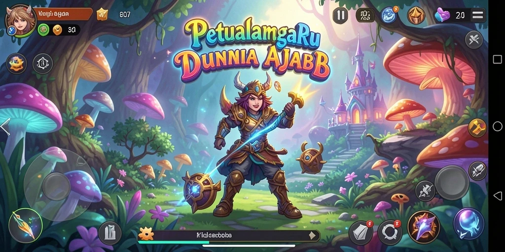 Gameplay seru V07 menampilkan petualangan dalam dunia ajaib.